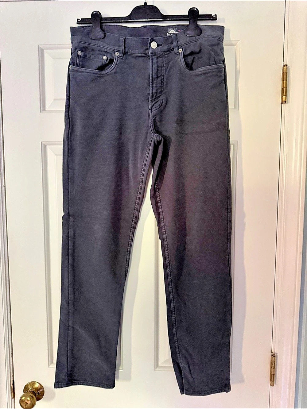 Faherty Stretch Terry 5 pocket slim straight Navy 33 x 30